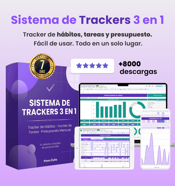 Sistema de Trackers 3 en 1: Hábitos, Tareas y Presupuesto